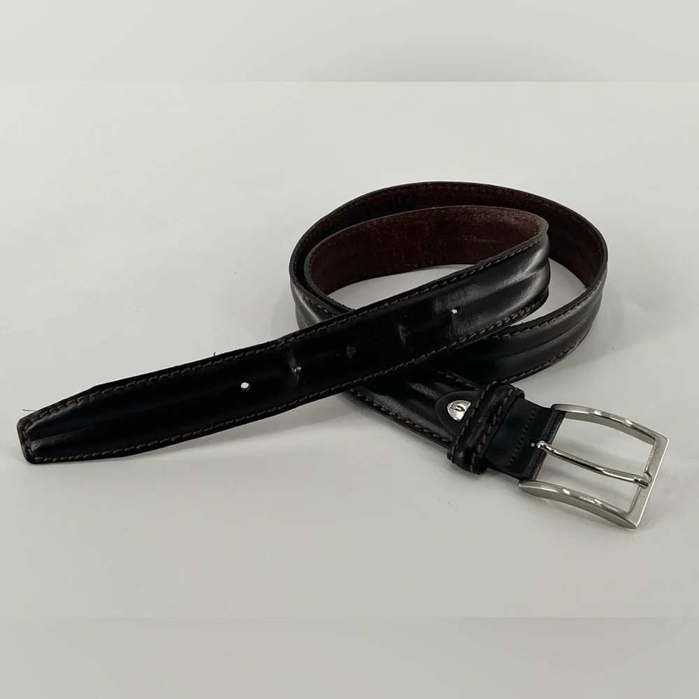 Vintage Vera‎ Pelle Dark Brown Leather Belt 40
